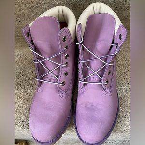 Women’s Timberland work boots/purple/size 9